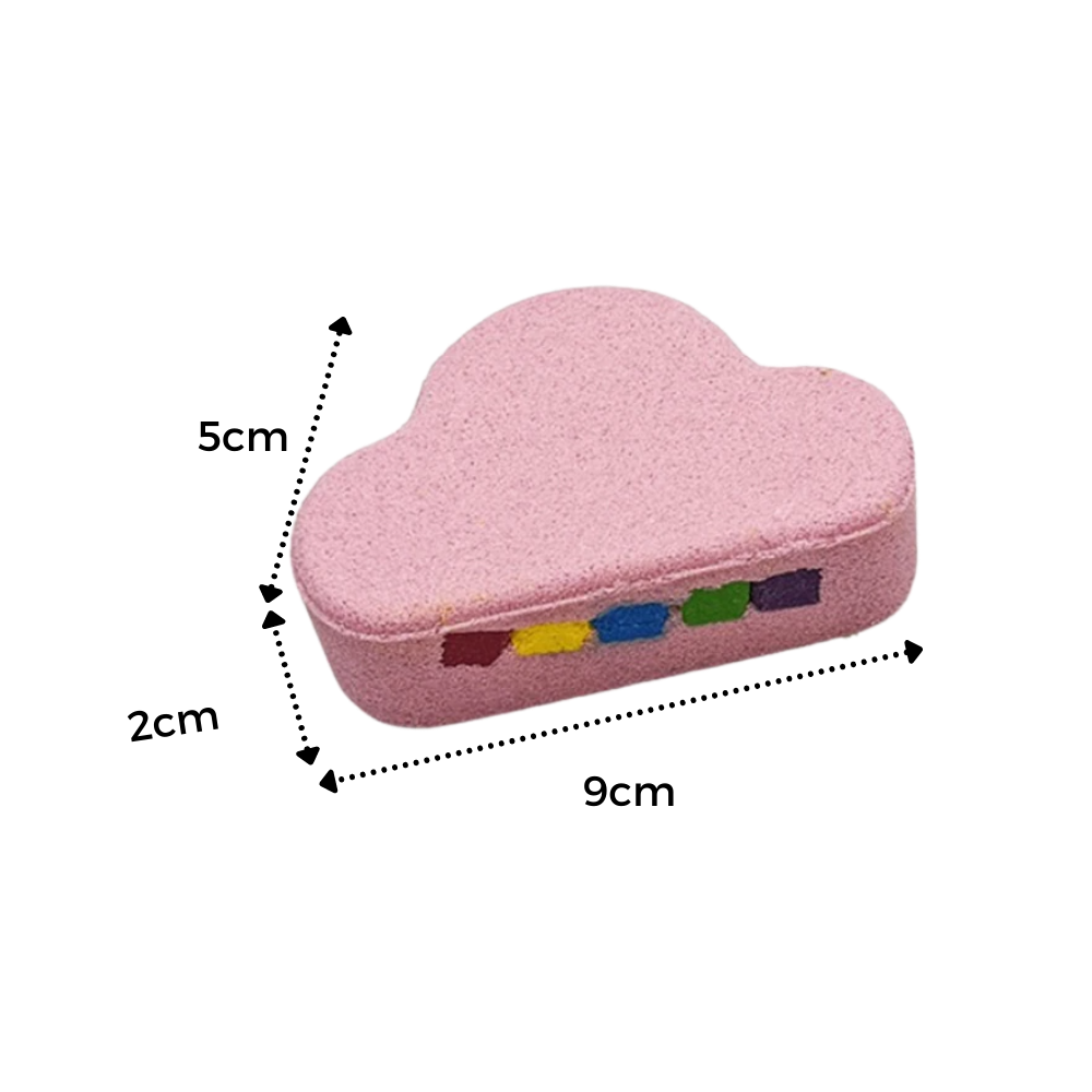 Färgglad badbomb med havssalt - Ozerty