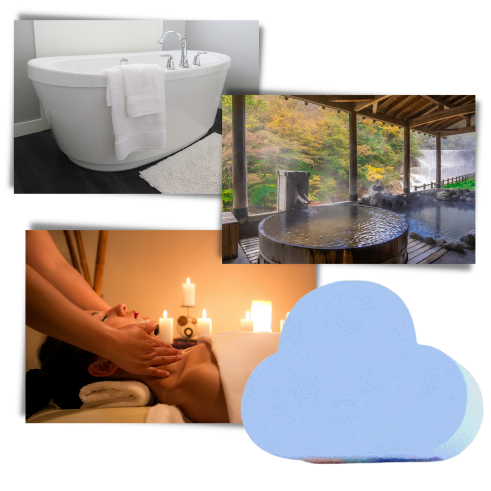 Färgglad badbomb med havssalt - Ozerty