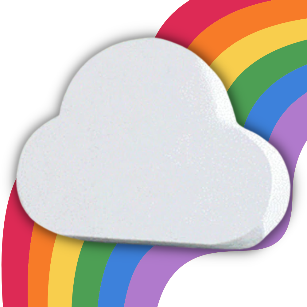 Färgglad badbomb med havssalt