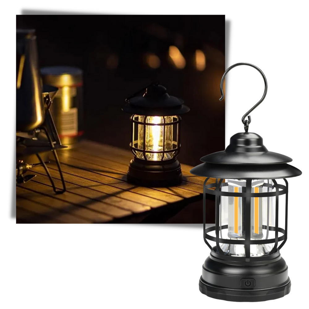 Retro LED campinglykta - Ozerty
