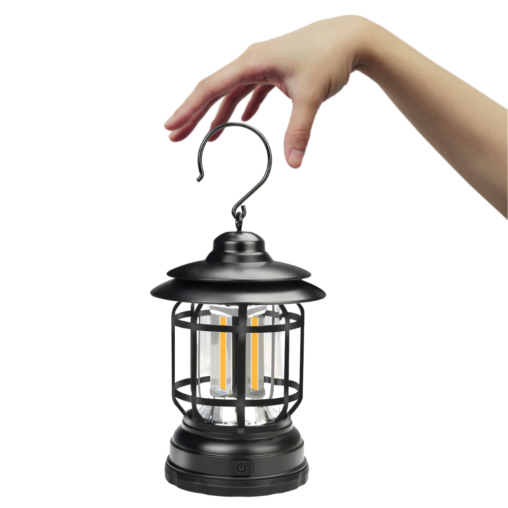 Retro LED campinglykta - Ozerty