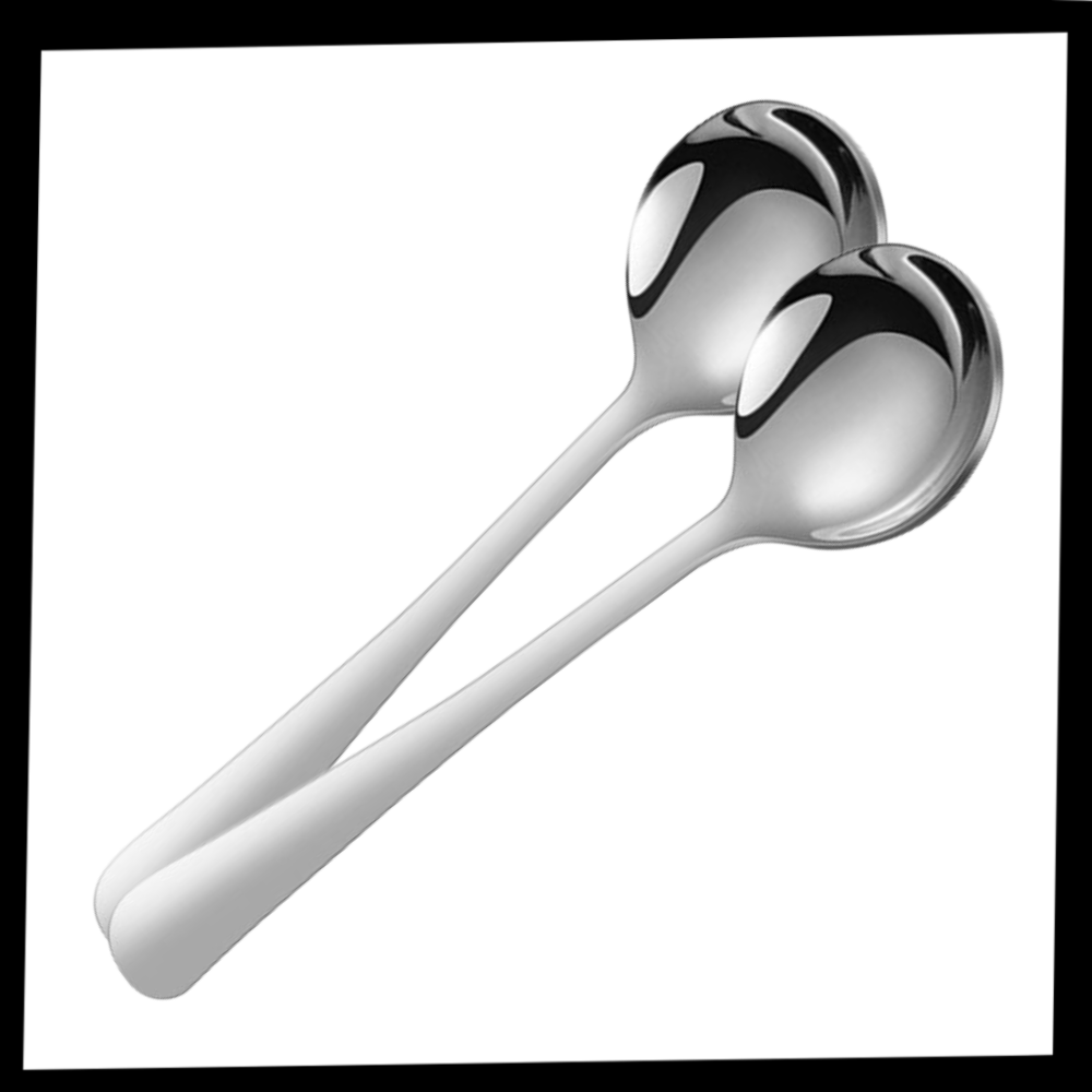 2-pack skedar i rostfritt stål - Ozerty