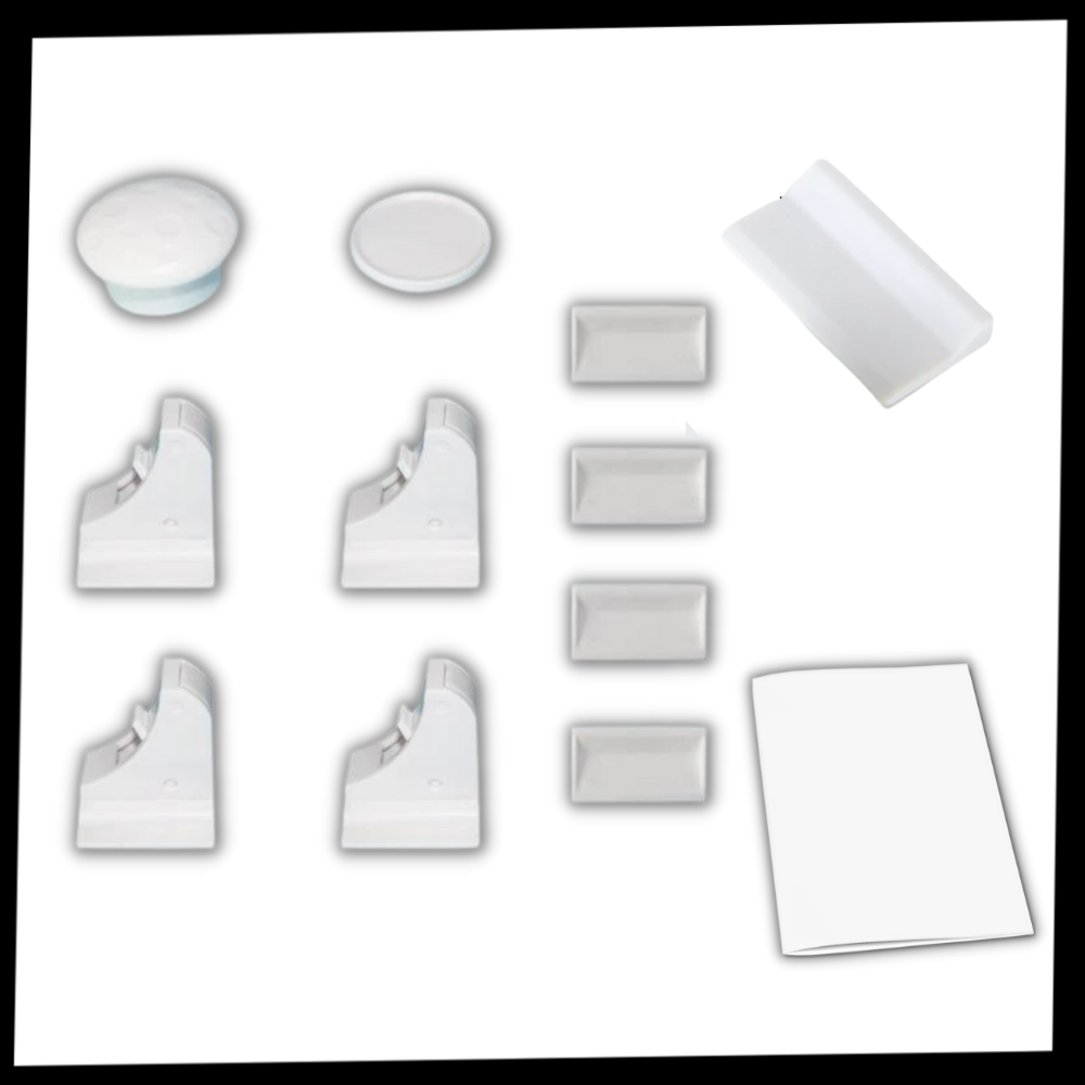 Magnetiska skåpslås med barnsäkerhet - Ozerty