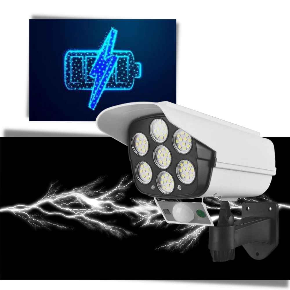 Solcellsdriven LED-lampa med rörelsesensor - Ozerty