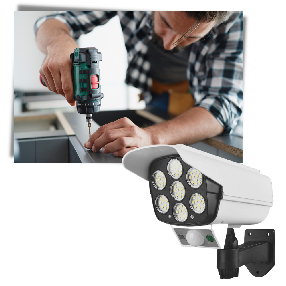 Solcellsdriven LED-lampa med rörelsesensor - Ozerty
