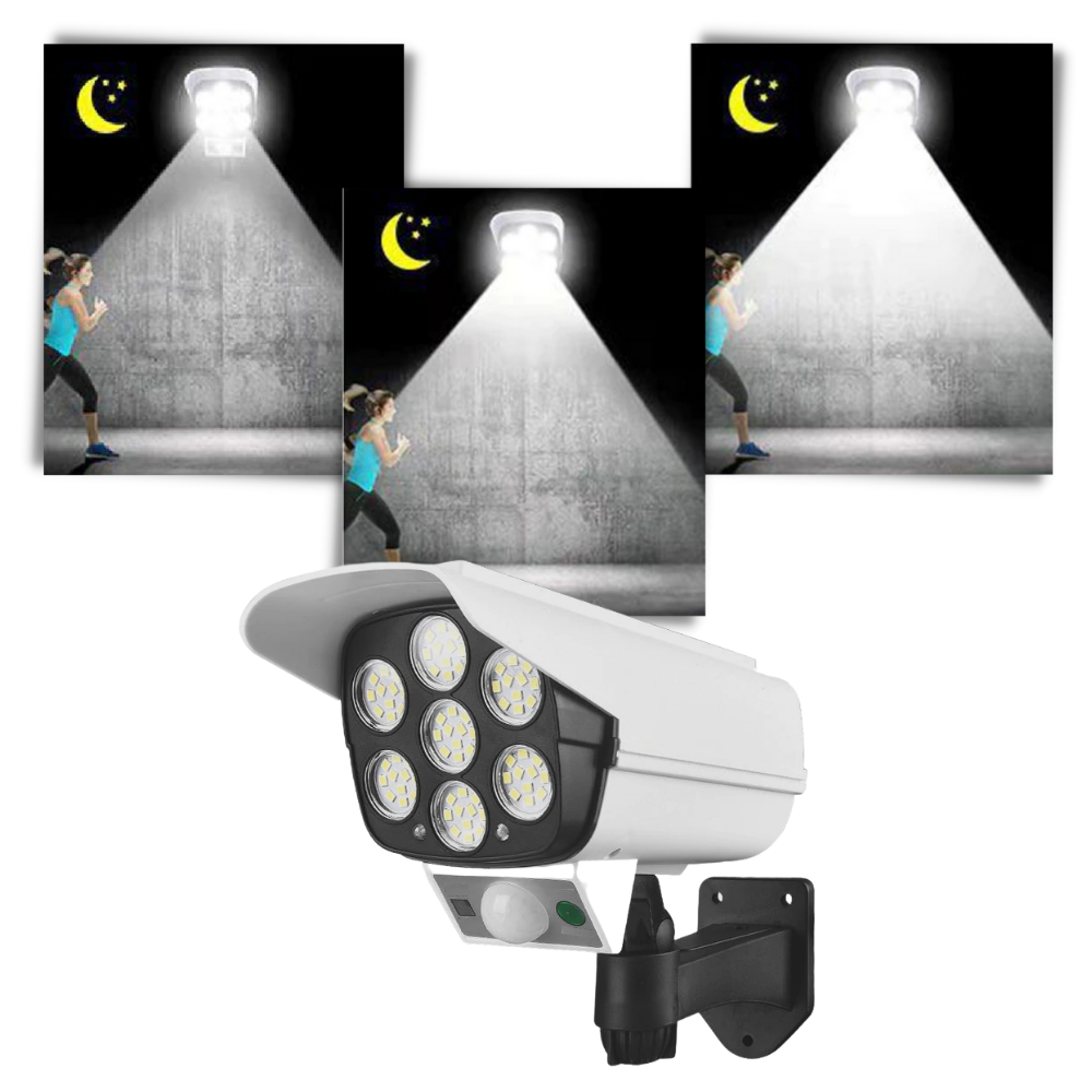 Solcellsdriven LED-lampa med rörelsesensor - Ozerty