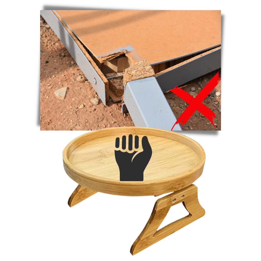 Fällbart bord i trä för armstöd - Ozerty