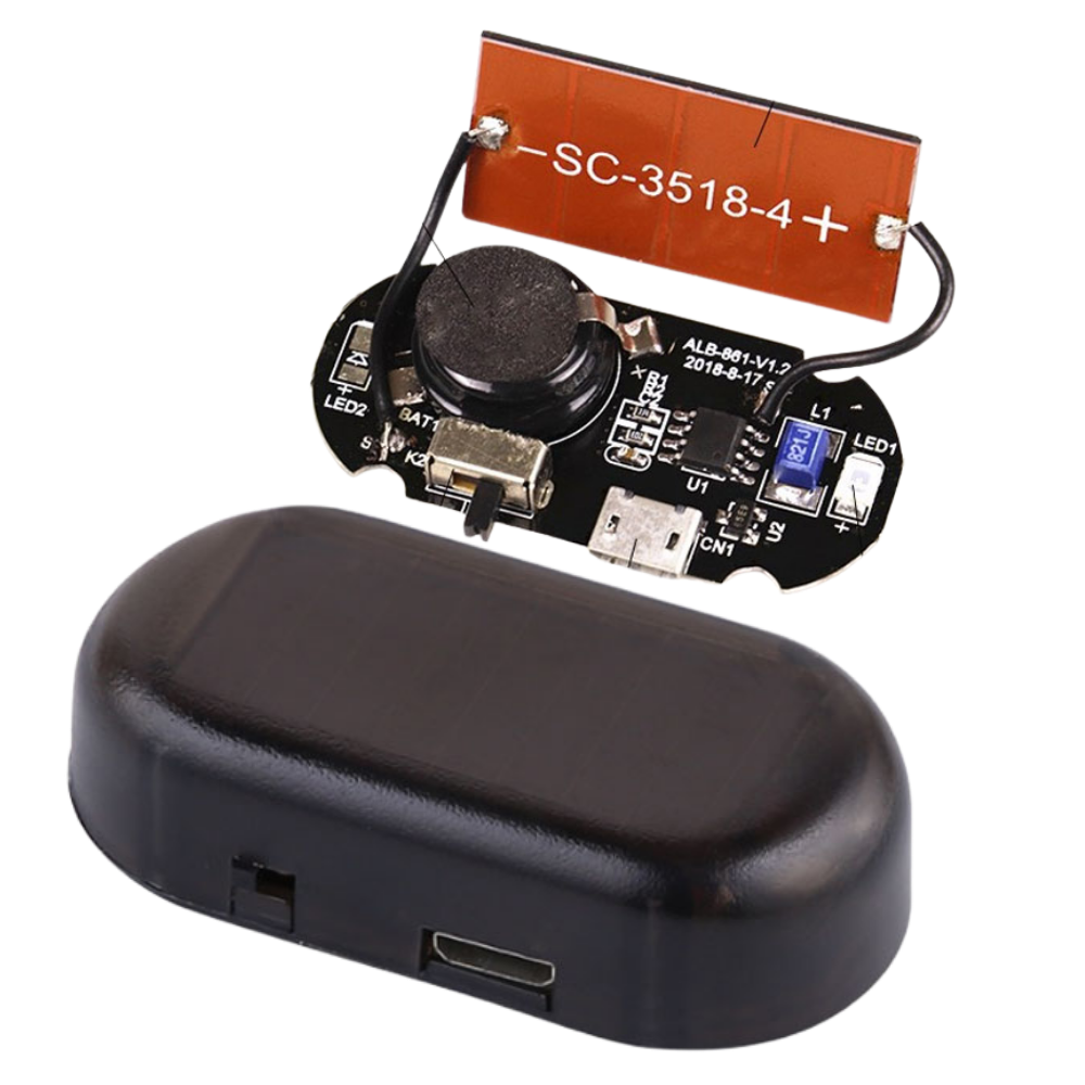 Solcellsdrivet larm för bil - Ozerty