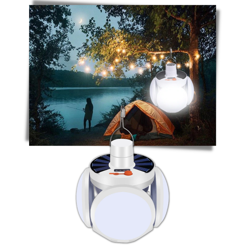 Laddningsbar LED-lampa för camping - Ozerty