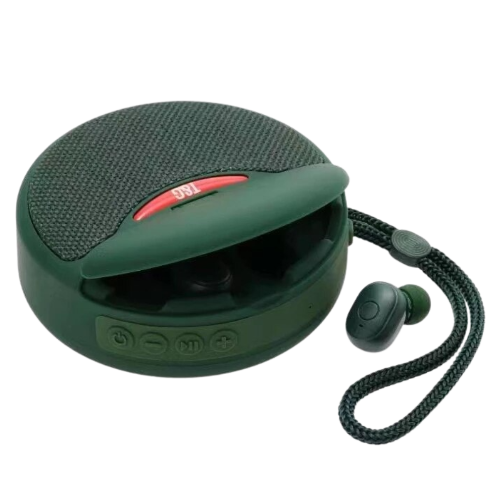 Wireless bluetooth speaker with headphones