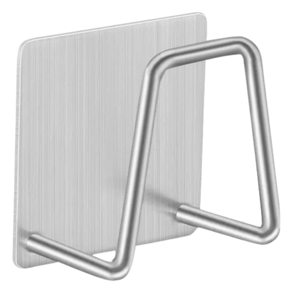 Paket med 2 svamphållare i rostfritt stål - Ozerty