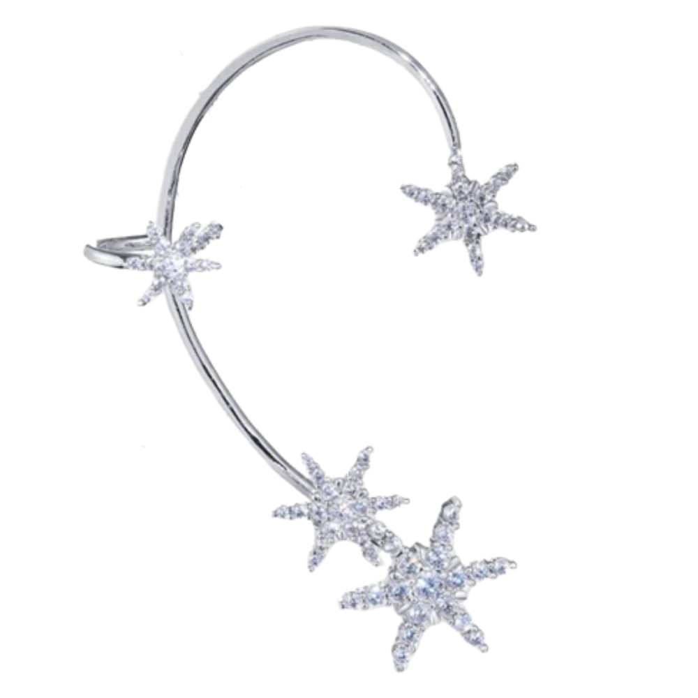 Zirconia clip-on earrings