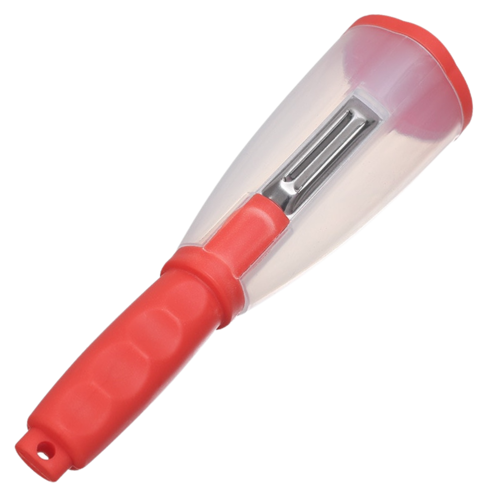 Peeler with container