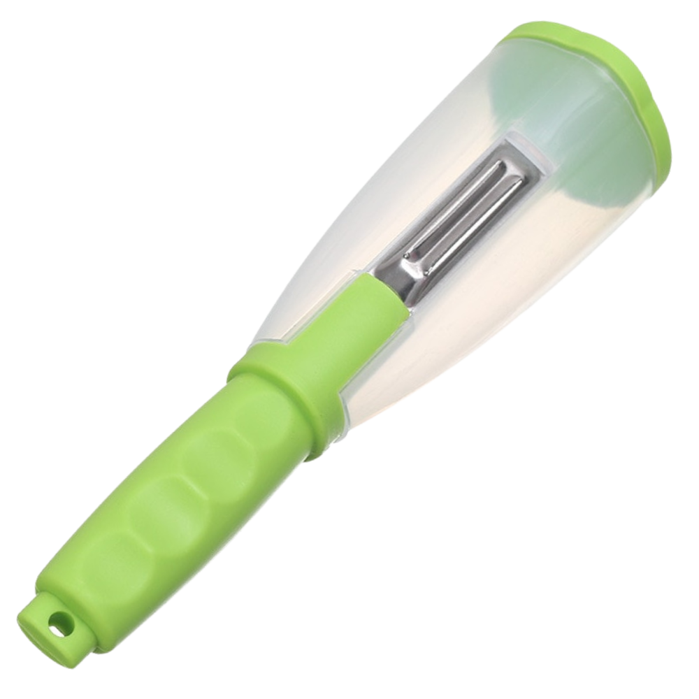 Peeler with container