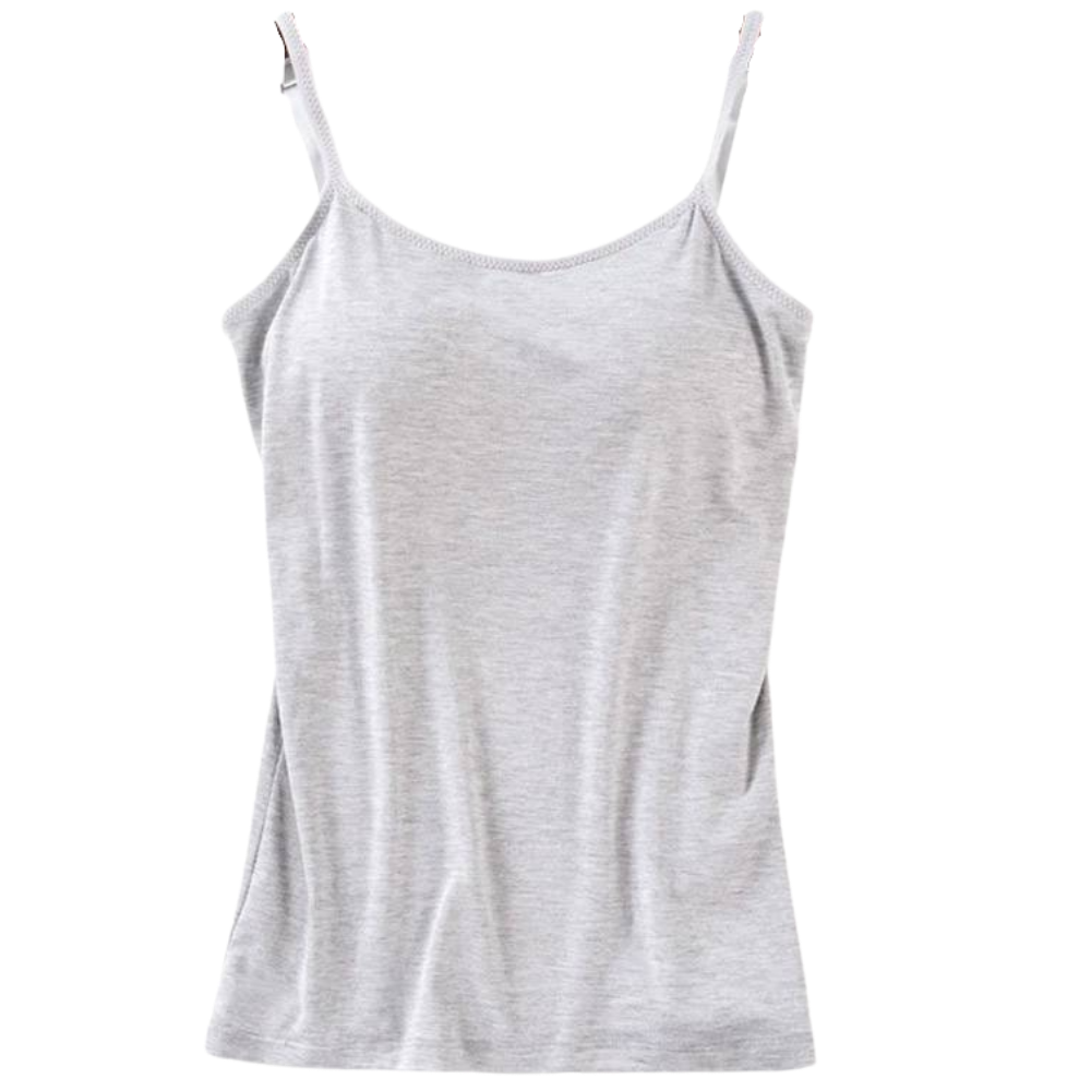 Tank top with built-in bra