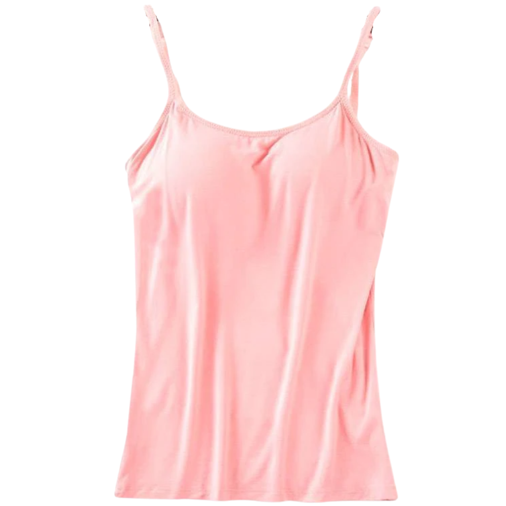 Tank top with built-in bra