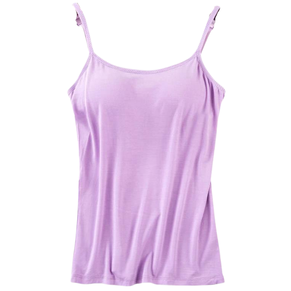 Tank top with built-in bra