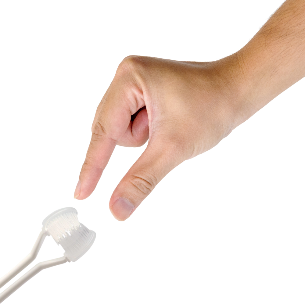 Tre-sidig tandborste för vuxna och barn - Ozerty