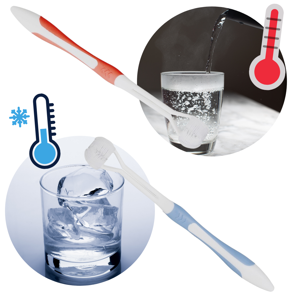 Tre-sidig tandborste för vuxna och barn - Ozerty