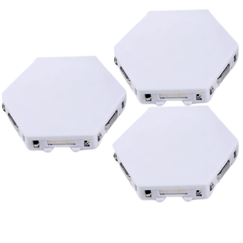 Förpackning med 3 modulära beröringskänsliga lampor