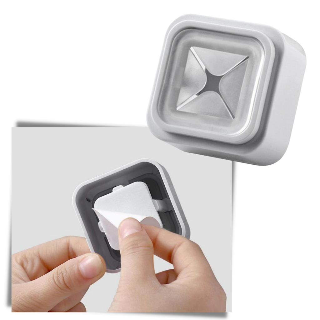 Paket med 3 självhäftande handdukshållare - Ozerty