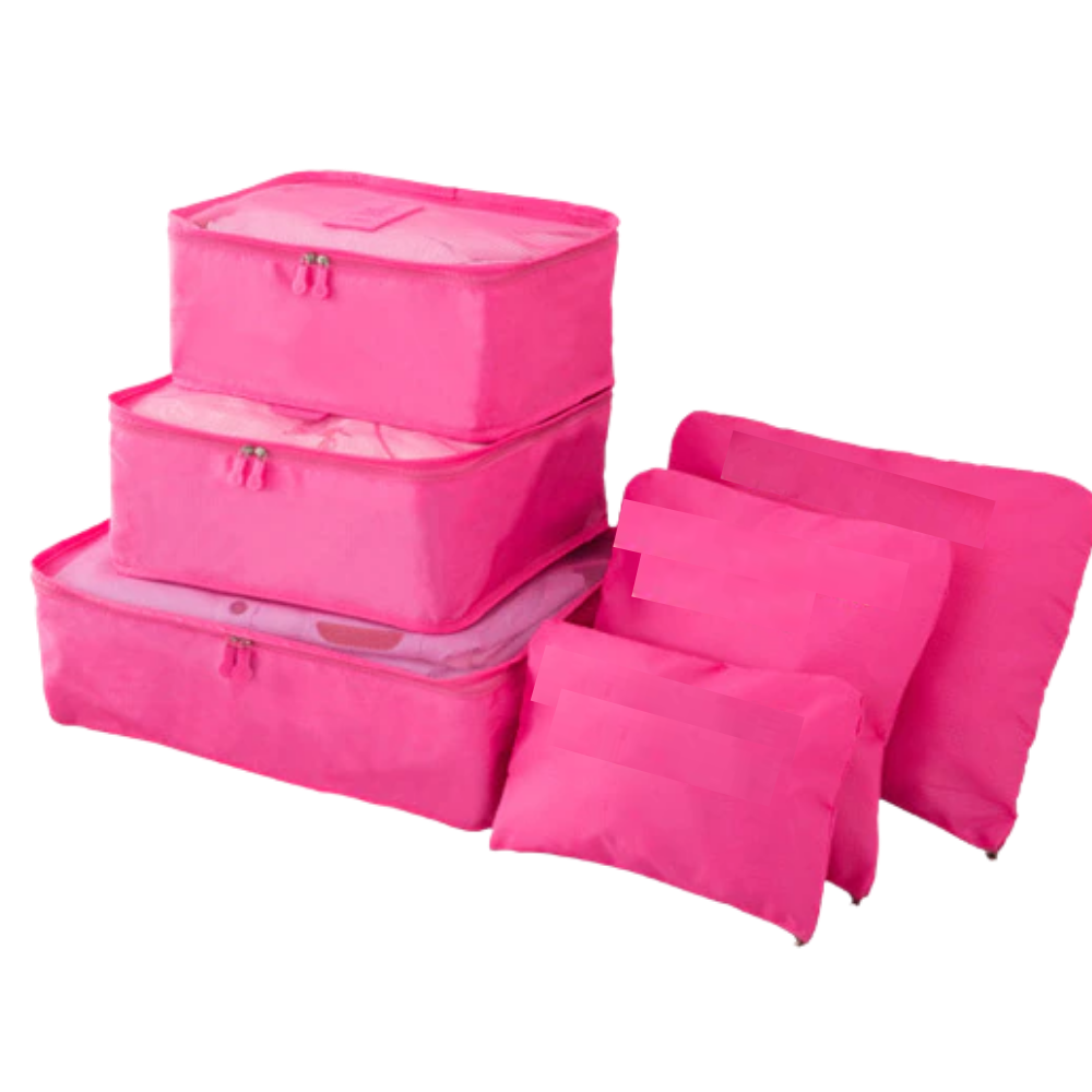 Set of 6 small bags for suitcases