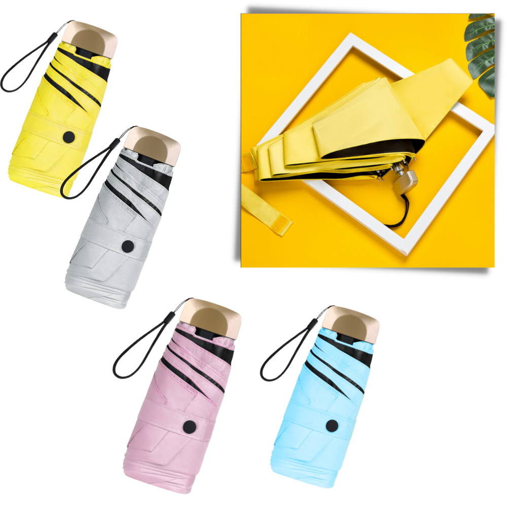 Mini paraply med UV-skydd - Ozerty
