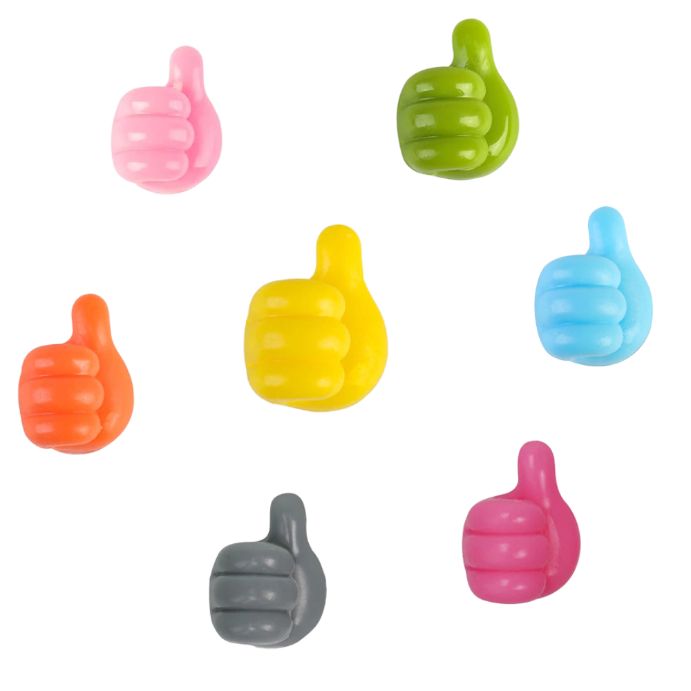 20-pack väggkrokar tummen upp - Ozerty