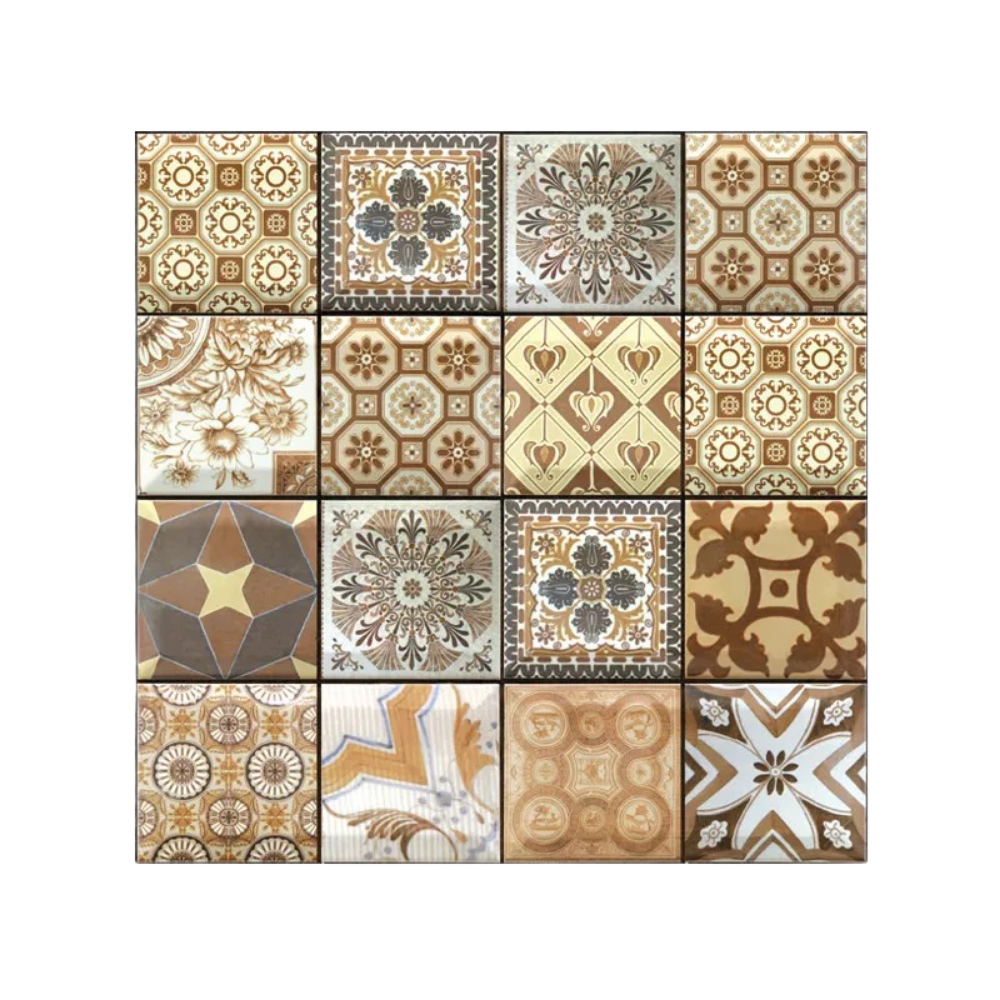 Self-adhesive wall tiles