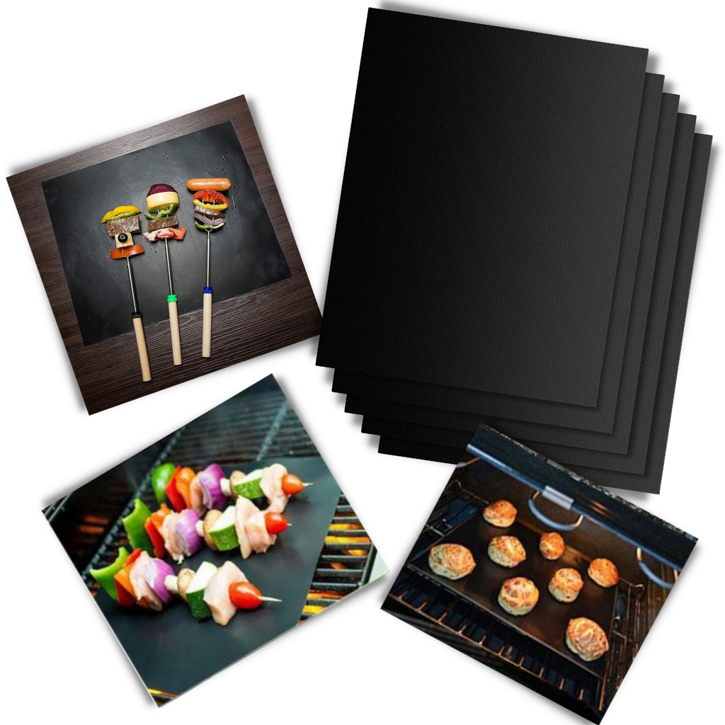 5st Premium Non Stick BBQ Grillmatta - Ozerty