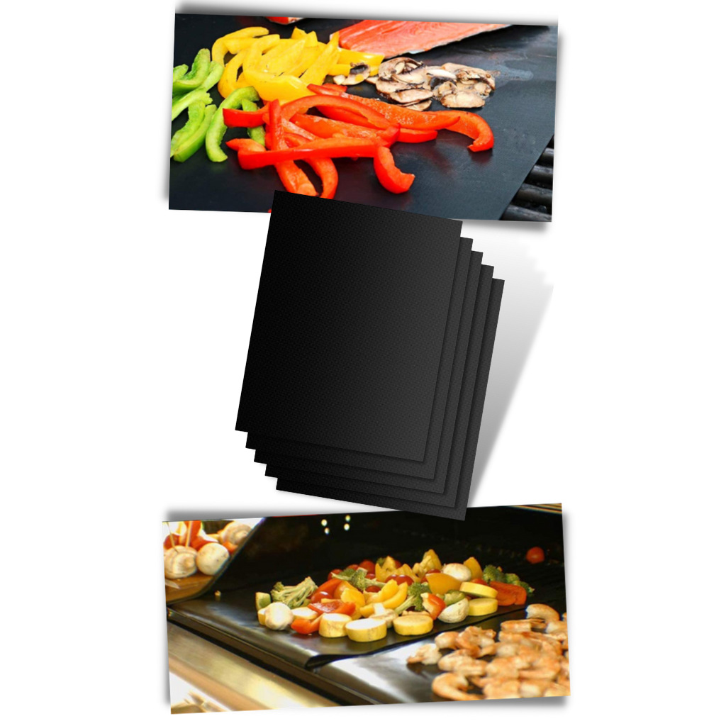 5st Premium Non Stick BBQ Grillmatta - Ozerty