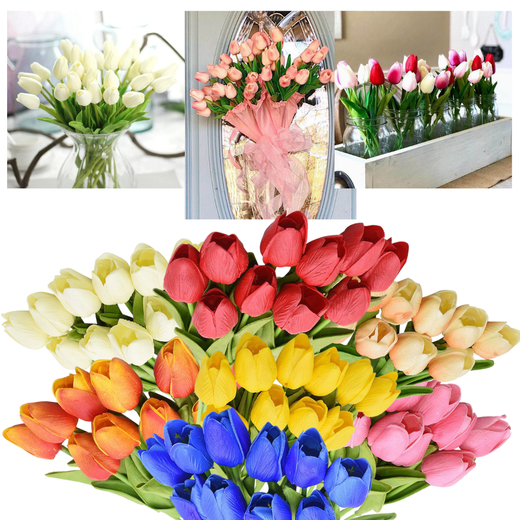 Konstgjord tulpanblomma (10 st) - Ozerty