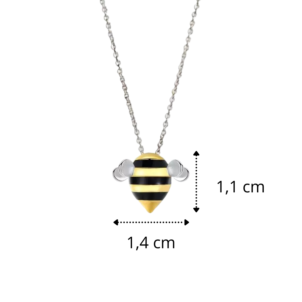 Halsband med ett bi-hänge - Ozerty