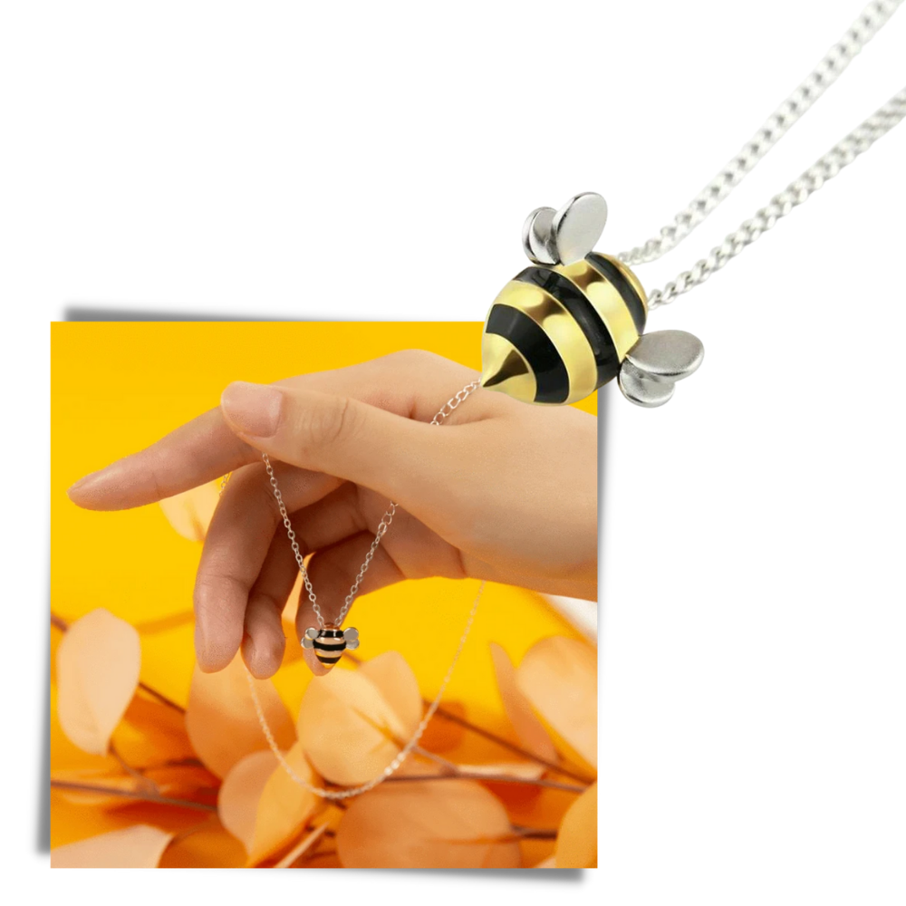 Halsband med ett bi-hänge - Ozerty