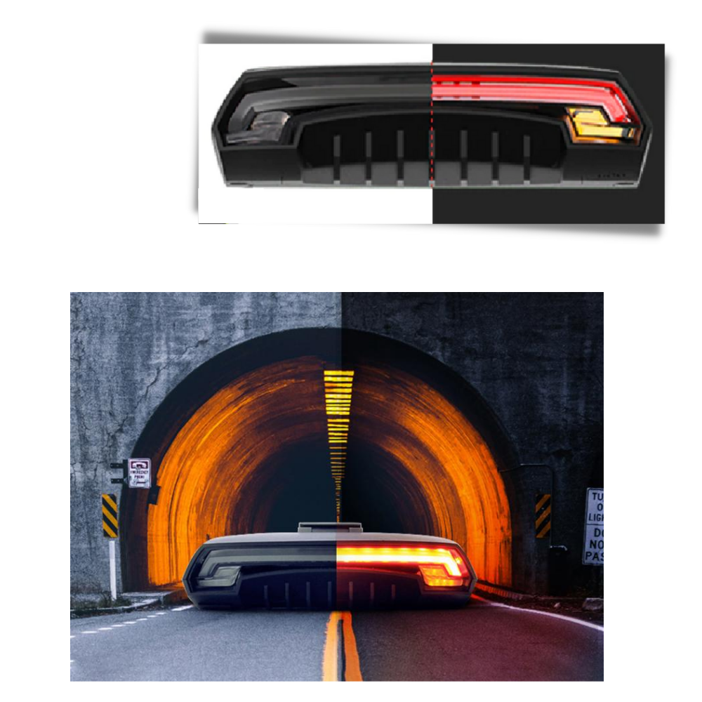 Cykel bakljus med blinkers - Ozerty