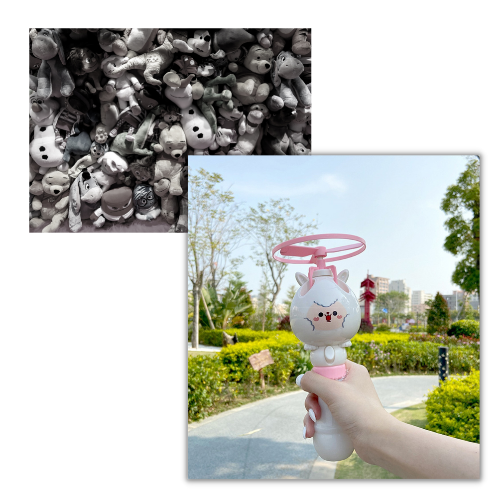 2-i-1 Bubbelmaskin - Ozerty