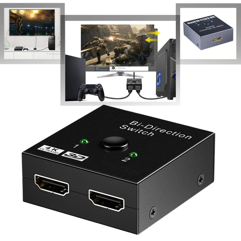Dubbelriktad HDMI-splitter 4K - Ozerty