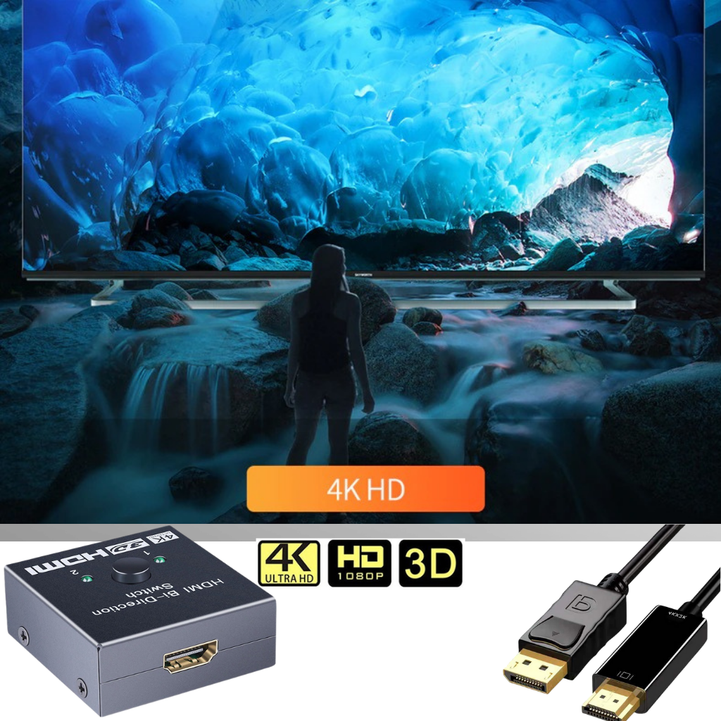 Dubbelriktad HDMI-splitter 4K - Ozerty