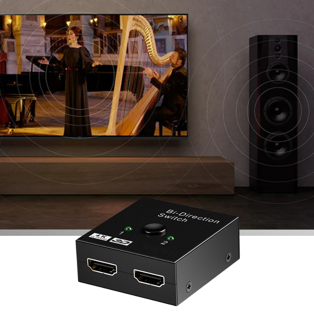 Dubbelriktad HDMI-splitter 4K - Ozerty