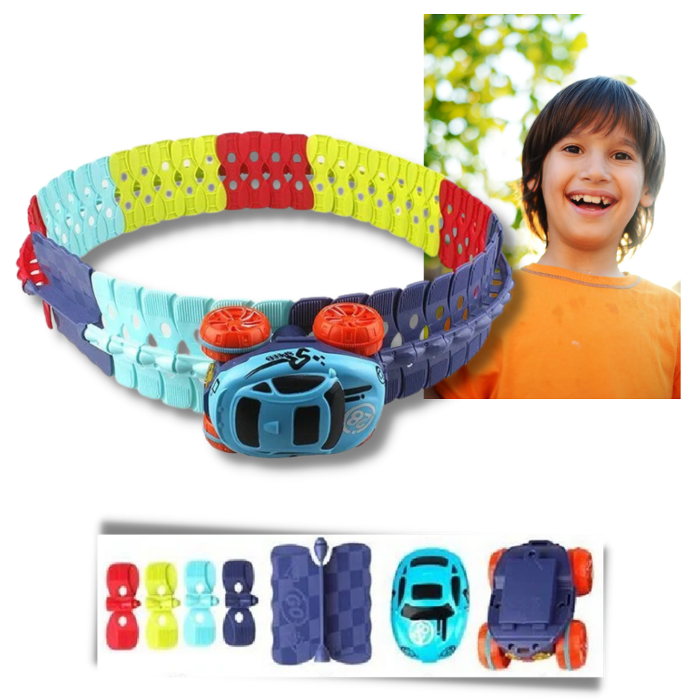 Flexibel bilbana för barn - Ozerty