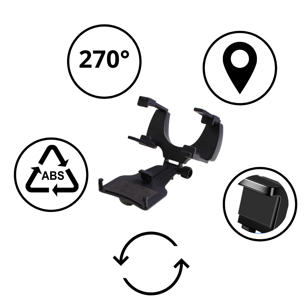 Telefonhållare för backspegel - Ozerty