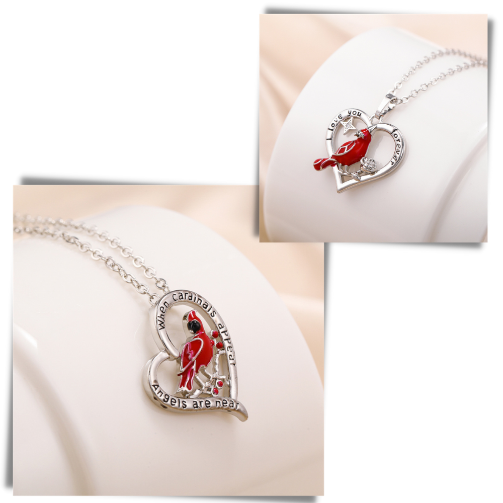 Halsband med kardinal  - Ozerty