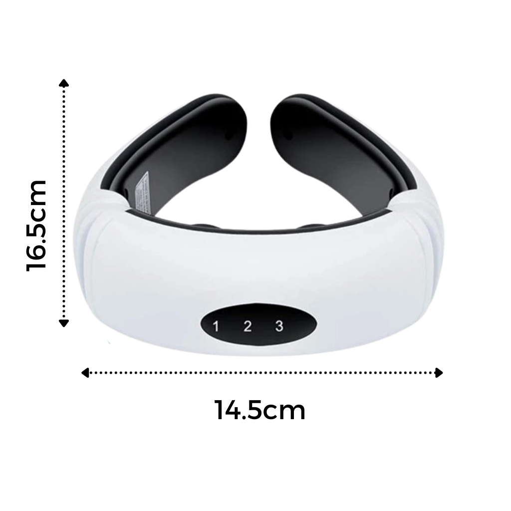 Cirkulär dragande nackmassageapparat med infraröd uppvärmning  - Ozerty