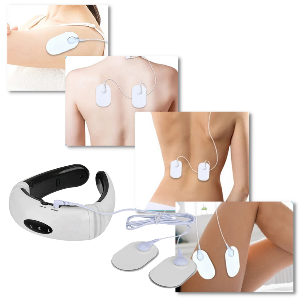 Cirkulär dragande nackmassageapparat med infraröd uppvärmning  - Ozerty