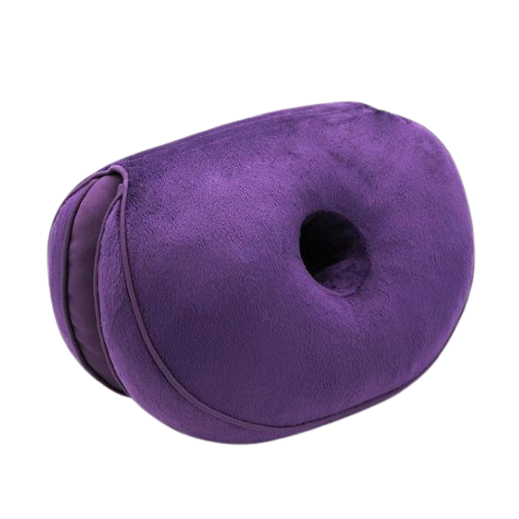 Double seat cushions with double butts