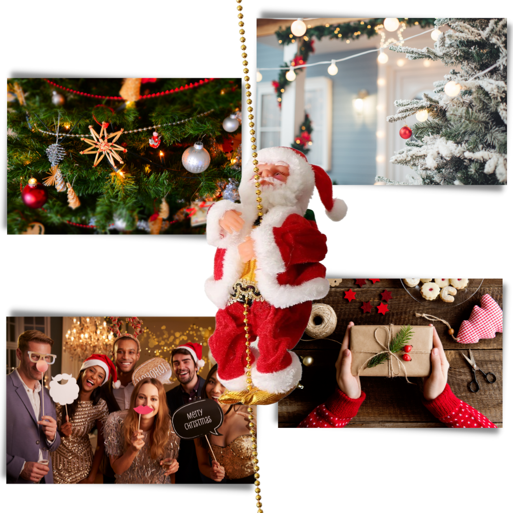 Elektrisk klättrande jultomte - Ozerty