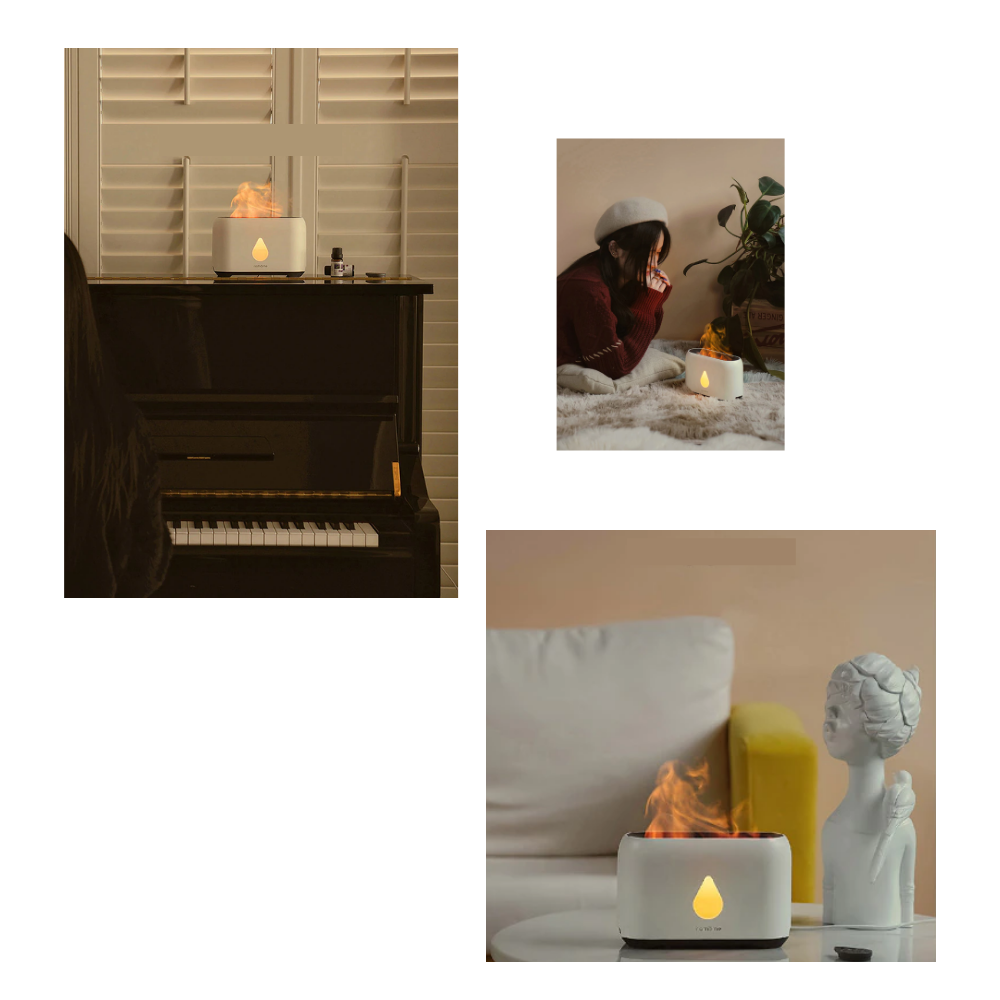 Luftfuktare med flammor - Ozerty