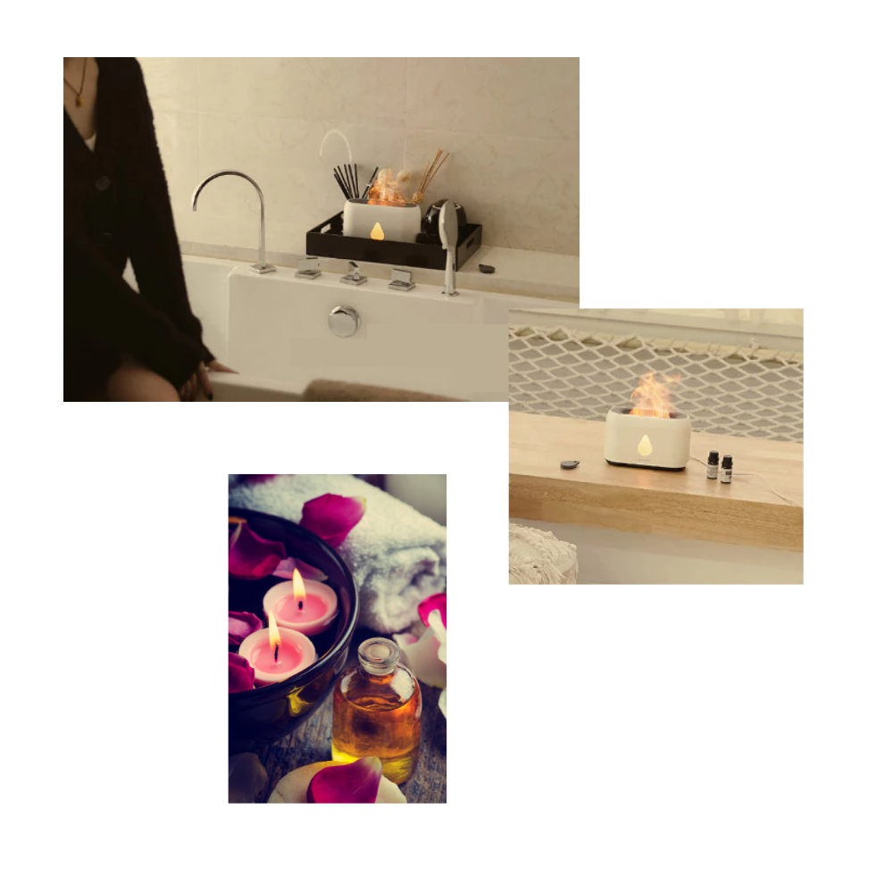 Luftfuktare med flammor - Ozerty