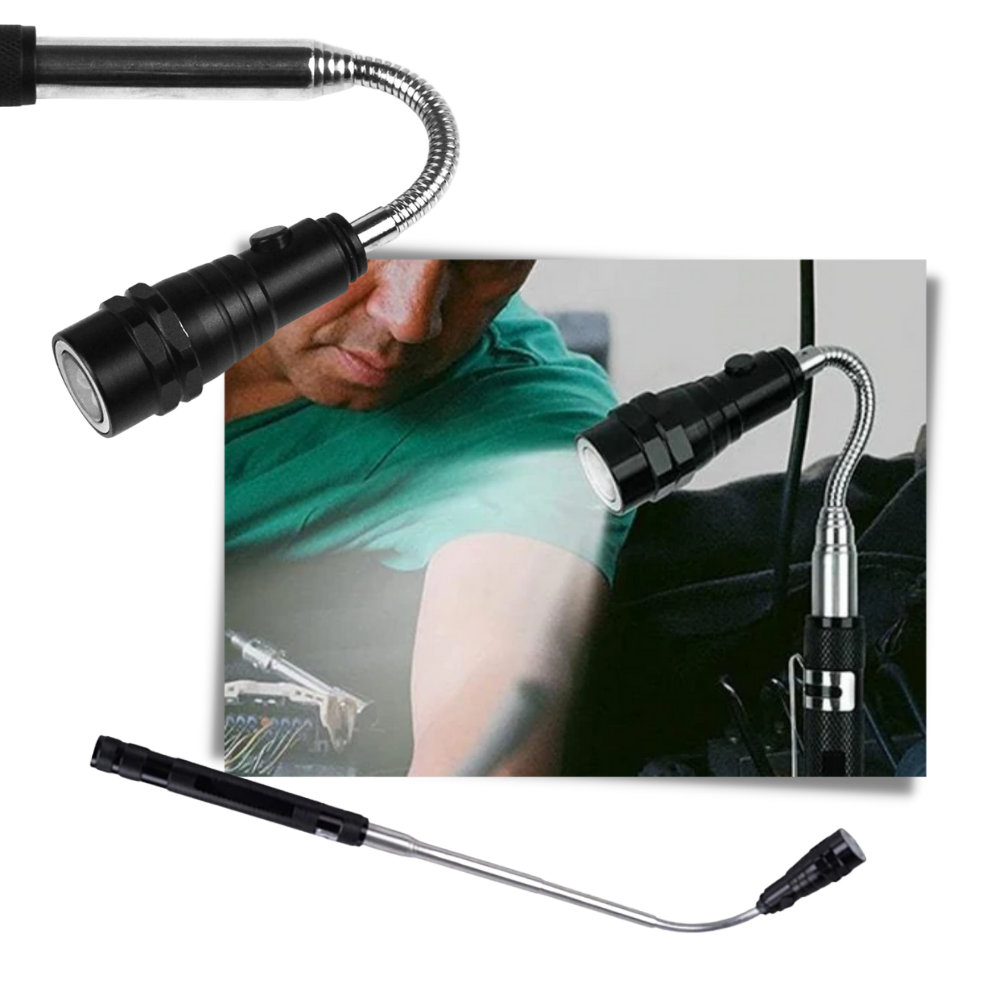 Teleskopisk magnetisk LED-lampa - Ozerty