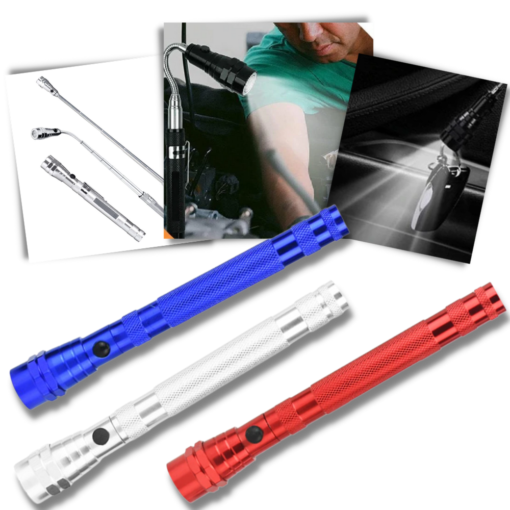 Teleskopisk magnetisk LED-lampa - Ozerty